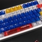 Gundam 104+36 PC UV Printing Keycaps Set Cherry Profile for MX Mechanical Gaming Keyboard